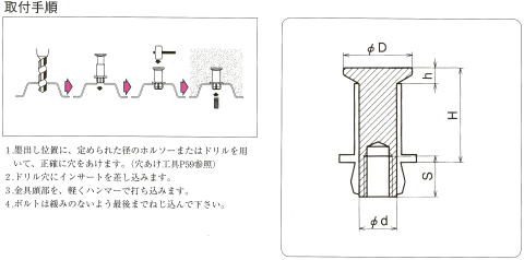 三門インサート　プレートハンガー図