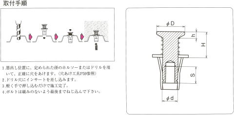 三門インサート　キーストンパンチ図